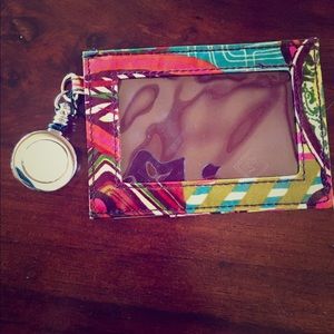 Vera Bradley Retractable Lanyard ID Case
